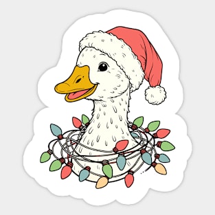 Funny Goose Gift Men Women Kids Silly Goose Ugly Christmas Sticker